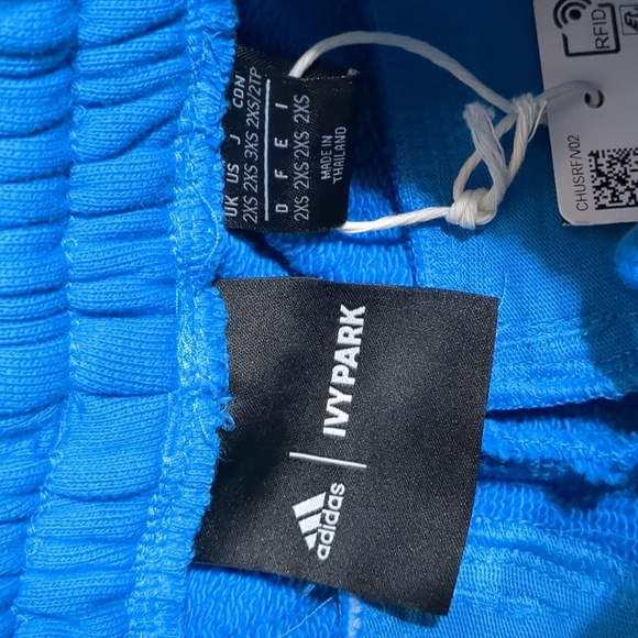 Adidas x Ivy Park Unisex Blue Shorts sz 2XS NWT - Picture 5 of 9